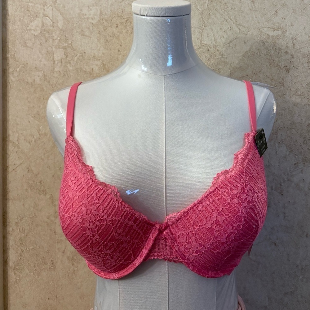 French Affair Push Up Floral Lace Bra
